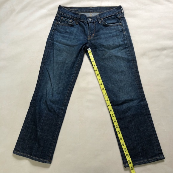 Citizens of Humanity Low Waist Cropped Jeans - Picture 4 of 9